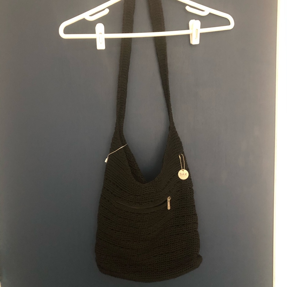 The Original Sak Black Crochet Bag